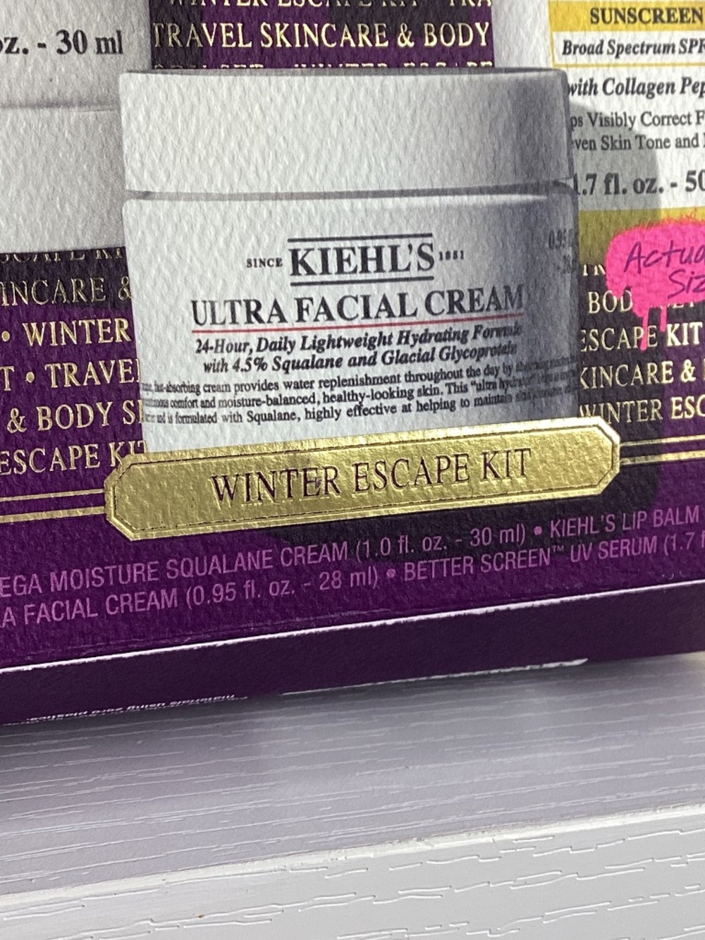 Kiehl's Winter Escape 4 Piece Skincare Set $90 Value - Picture 2 of 7